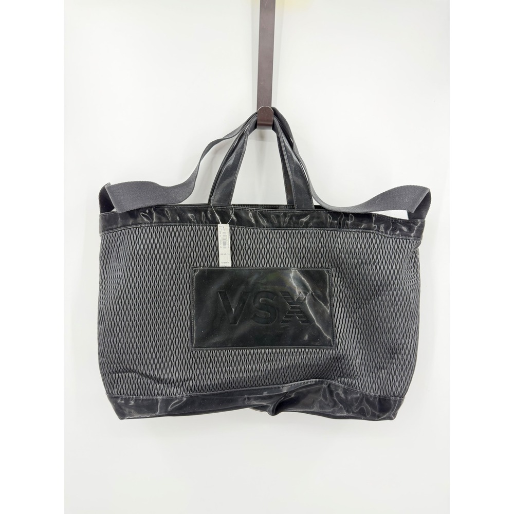 Victoria's Secret VSX Mesh Sport Tote Bag Womens OS Black Zip‎ Gym Travel